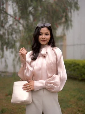 Chiffon Bow Top